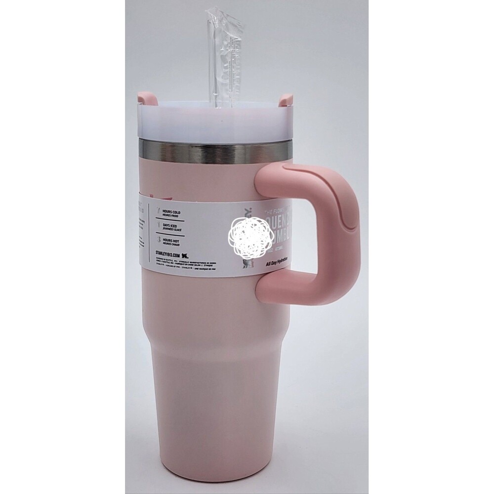 Stanley Pink 16oz Tumbler w/Opaque Lid - Picture 3 of 16